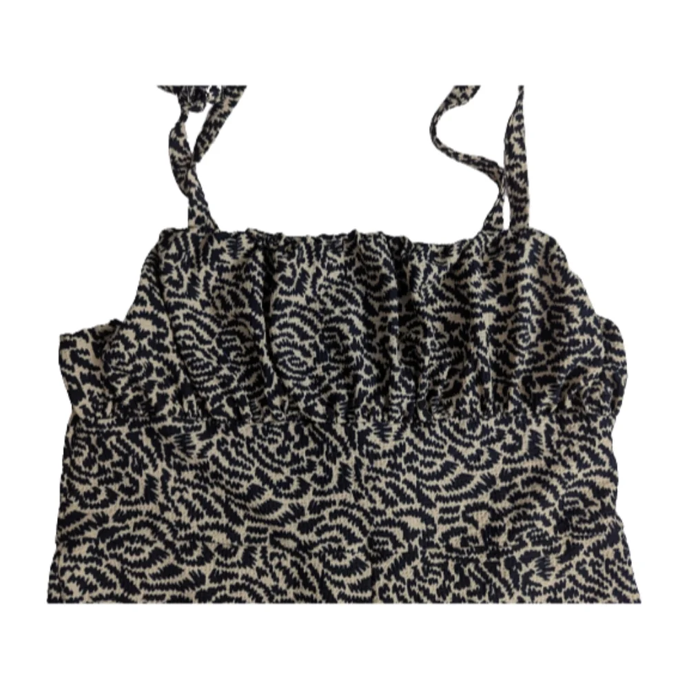 Topshop Tie Shoulder Printed Jumpsuit 10 - Picture 5 of 8